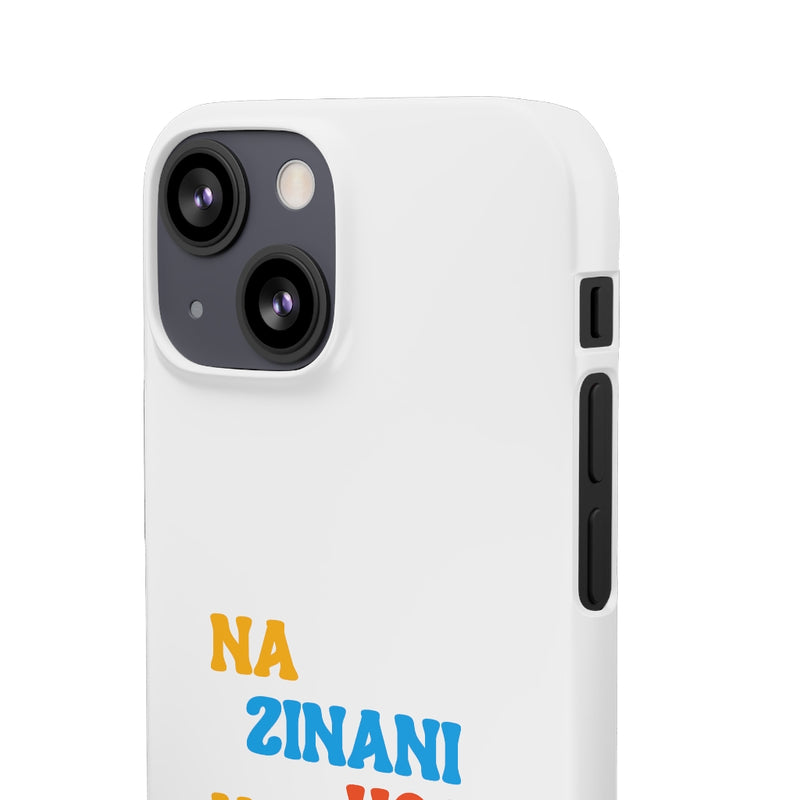Na Zinani Hosi Na Pareeshani Hosi Snap Cases iPhone or Samsung - iPhone 13 Mini / Matte - Phone Case by GTA Desi Store