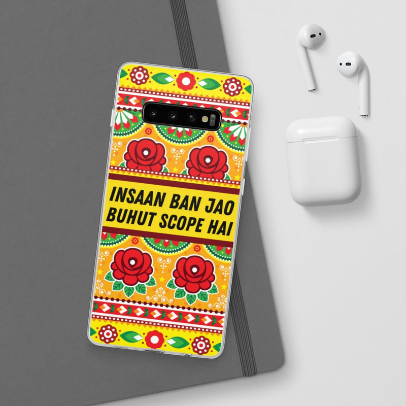 Insaan ban Jao Buhut Scope hai Flexi Cases - Phone Case by GTA Desi Store