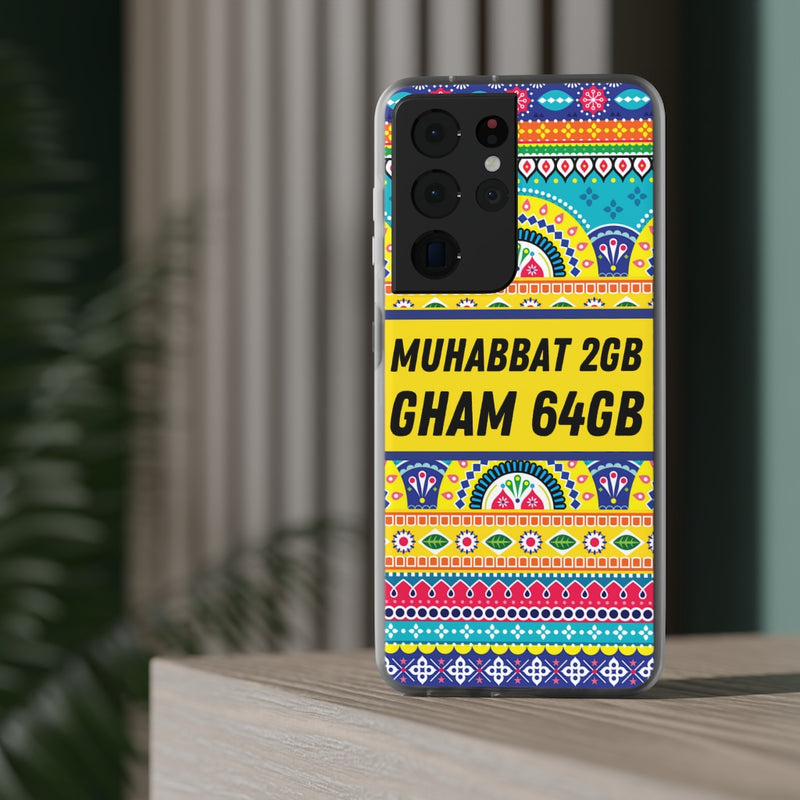 Muhabbat 2GB Gham 64GB Flexi Cases - Phone Case by GTA Desi Store