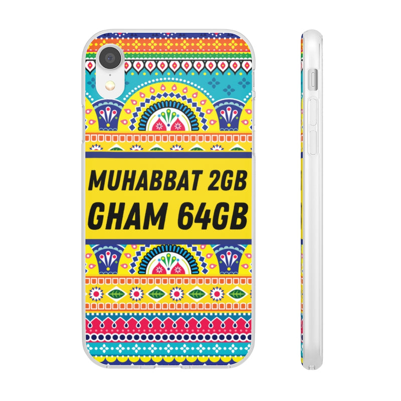 Muhabbat 2GB Gham 64GB Flexi Cases - iPhone XR with gift packaging - Phone Case by GTA Desi Store