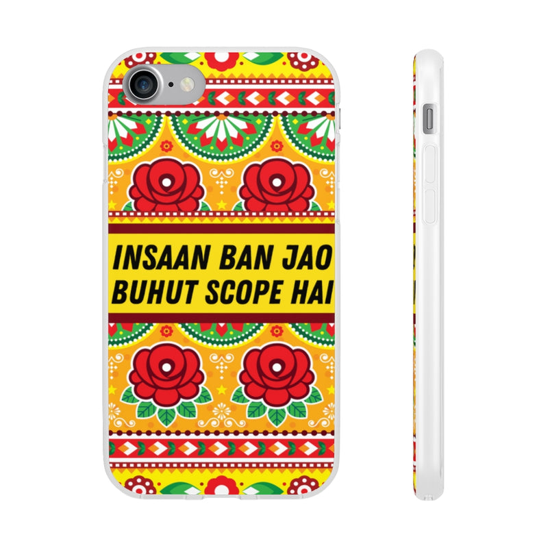 Insaan ban Jao Buhut Scope hai Flexi Cases - iPhone 7 with gift packaging - Phone Case by GTA Desi Store