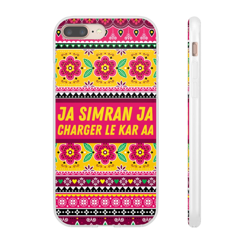 Ja Simran Ja Charger Le Kar Aa Flexi Cases - iPhone 8 Plus - Phone Case by GTA Desi Store