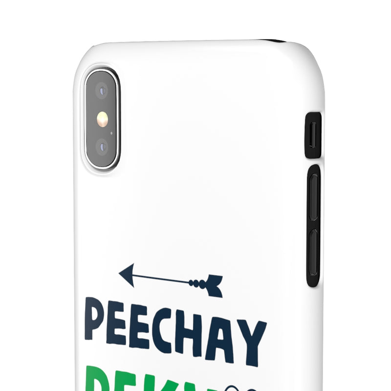 Peechay Dekho Peechay Snap Cases iPhone or Samsung - iPhone XS / Glossy - Phone Case by GTA Desi Store