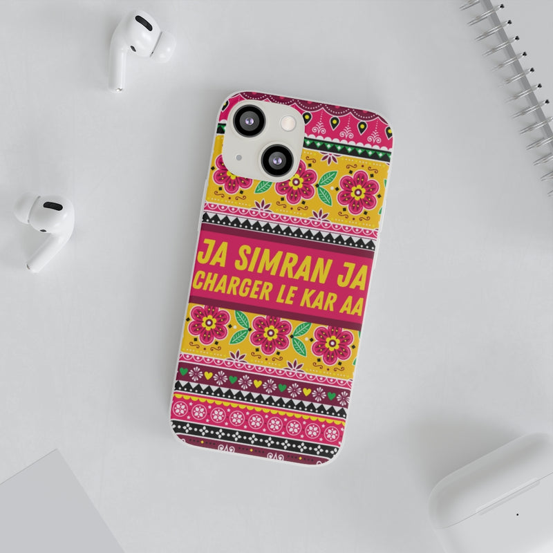 Ja Simran Ja Charger Le Kar Aa Flexi Cases - Phone Case by GTA Desi Store