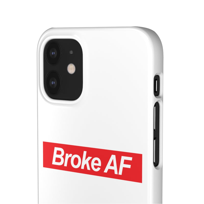 Broke AF Snap Cases iPhone or Samsung - iPhone 12 Mini / Glossy - Phone Case by GTA Desi Store