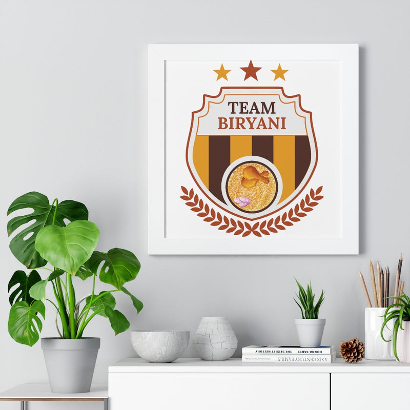 Team Biryani Framed Vertical Poster - Poster by GTA Desi Store