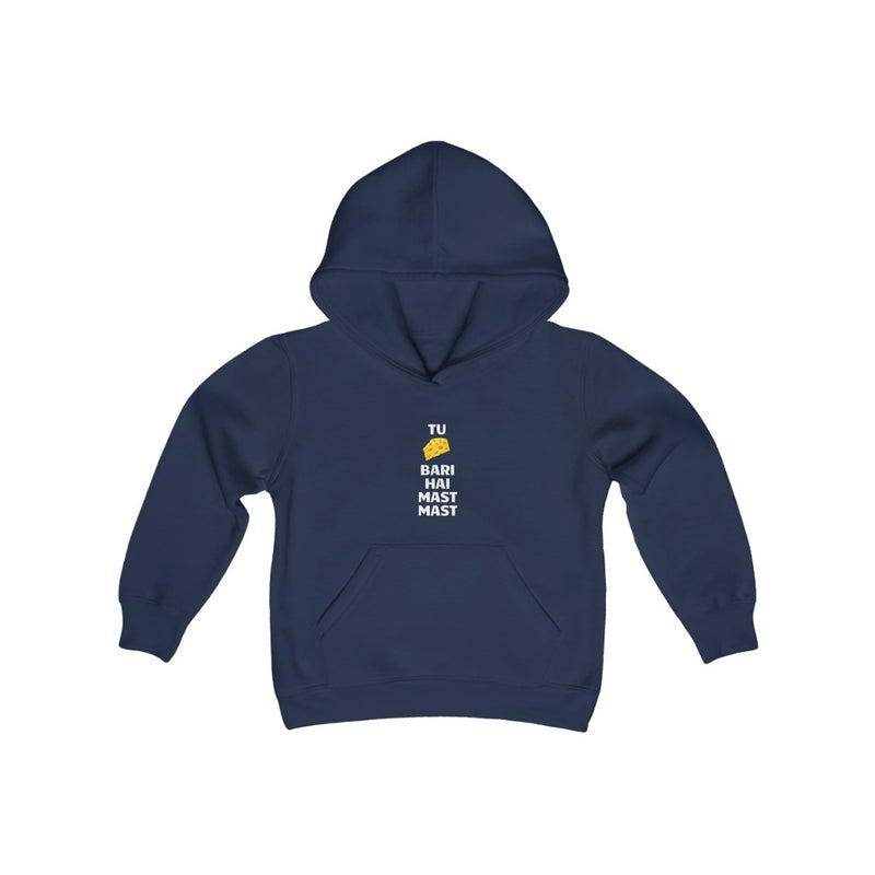 Tu Cheaze Bari Hai Mast Mast Youth Heavy Blend Hooded Sweatshirt - Navy / XS - Kids clothes by GTA Desi Store