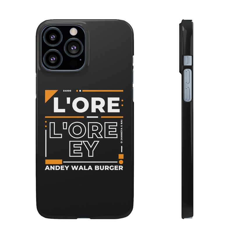 L'ore L'ore Ey Andey Wala Burger Jammeya E Nai Snap Cases iPhone or Samsung - Phone Case by GTA Desi Store
