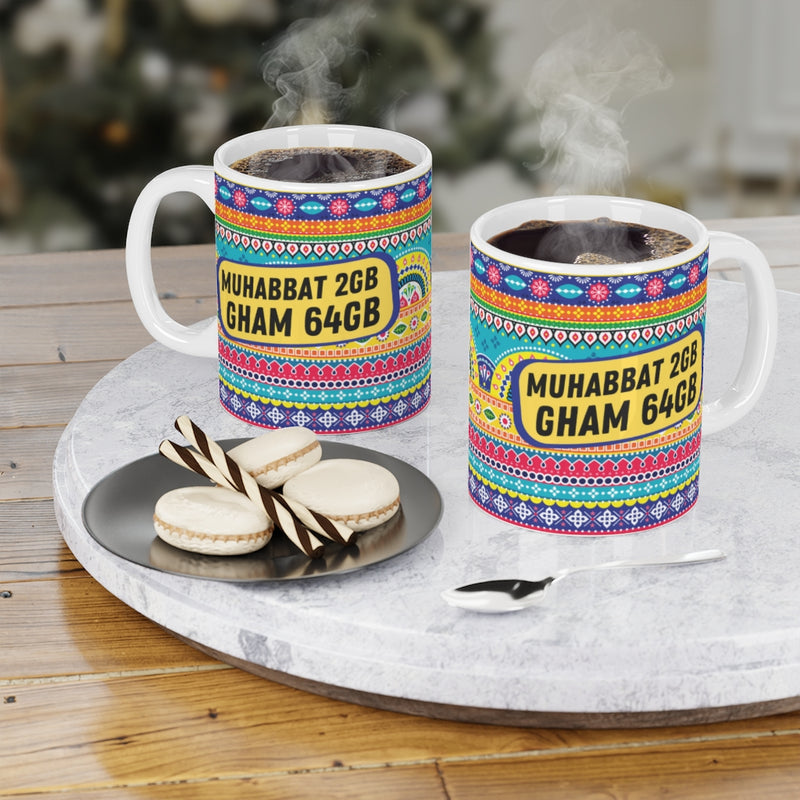 Muhabbat 2GB Gham 64Gb Ceramic Mugs (11oz\15oz\20oz) - Mug by GTA Desi Store