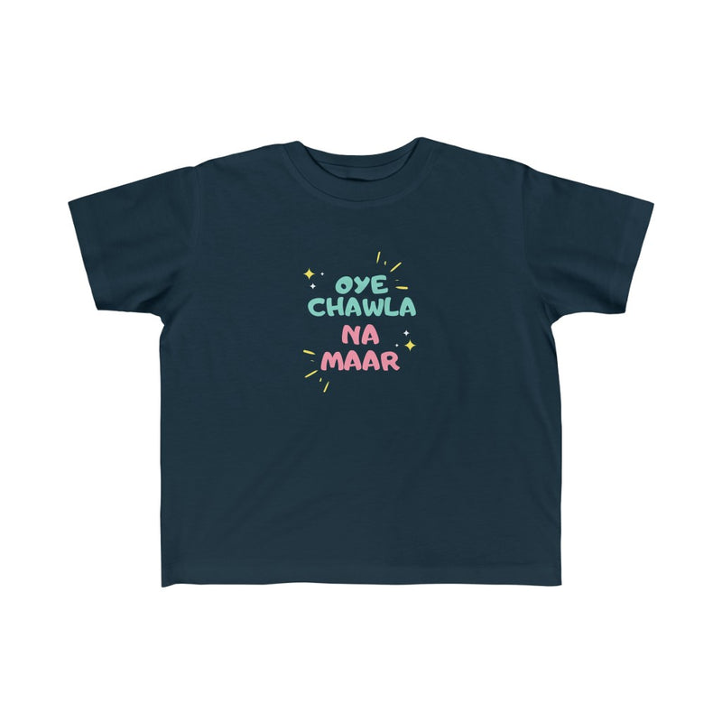 Oye Chawla Na Maar Kid's Fine Jersey Tee - Navy / 2T - Kids clothes by GTA Desi Store