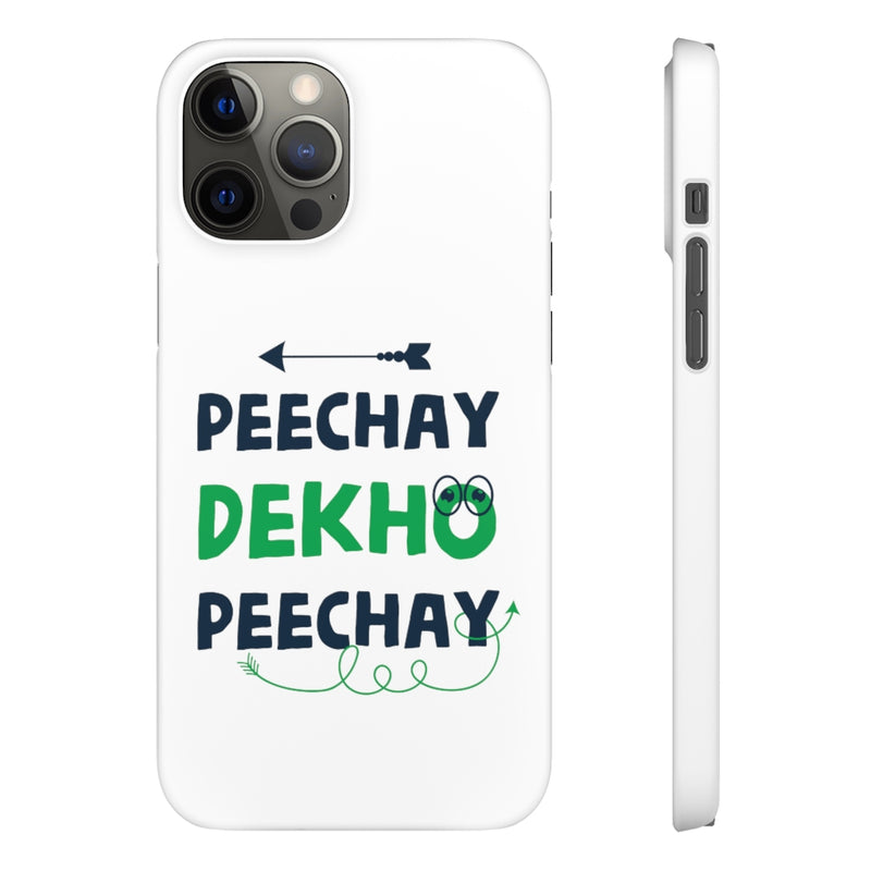 Peechay Dekho Peechay Snap Cases iPhone or Samsung - Phone Case by GTA Desi Store