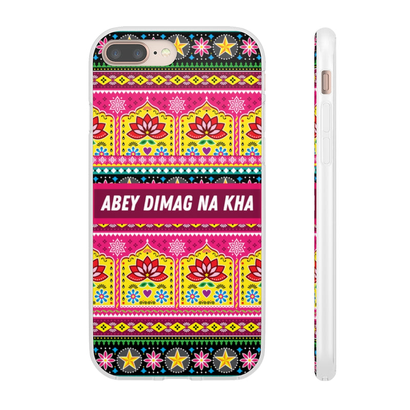 Abey Dimag Na Kha Flexi Cases - iPhone 8 Plus with gift packaging - Phone Case by GTA Desi Store