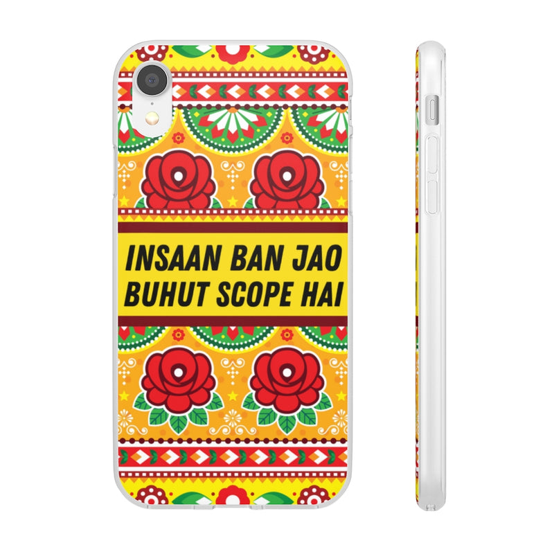 Insaan ban Jao Buhut Scope hai Flexi Cases - iPhone XR - Phone Case by GTA Desi Store
