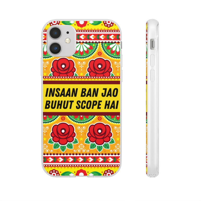 Insaan ban Jao Buhut Scope hai Flexi Cases - iPhone 11 with gift packaging - Phone Case by GTA Desi Store