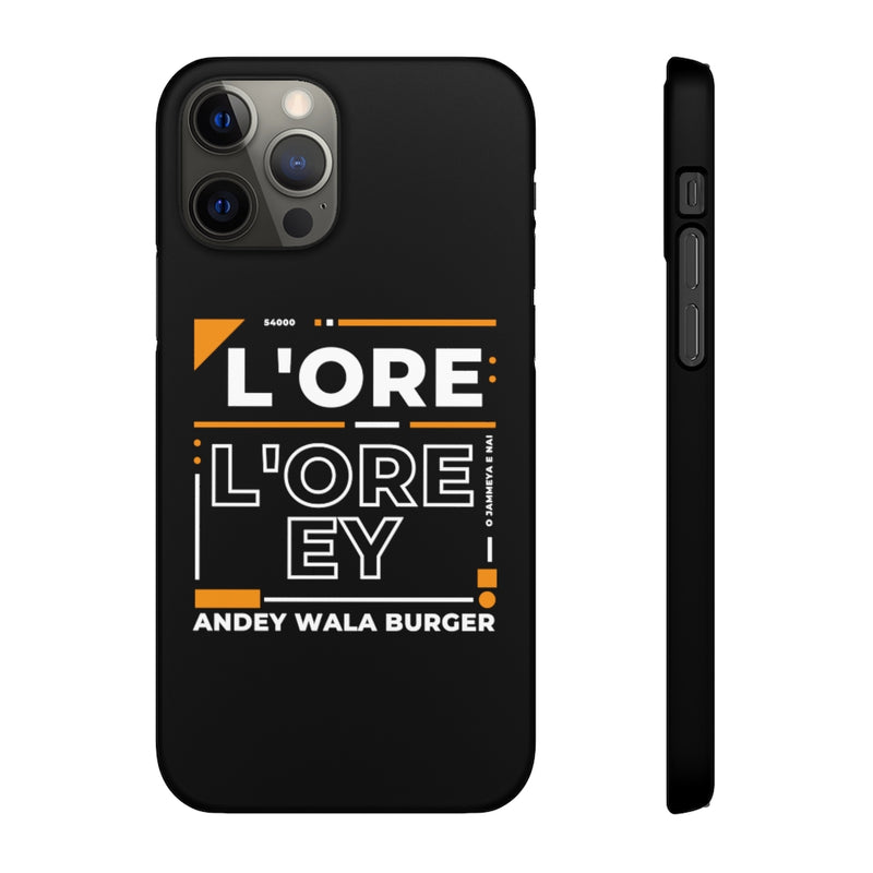L'ore L'ore Ey Andey Wala Burger Jammeya E Nai Snap Cases iPhone or Samsung - Phone Case by GTA Desi Store