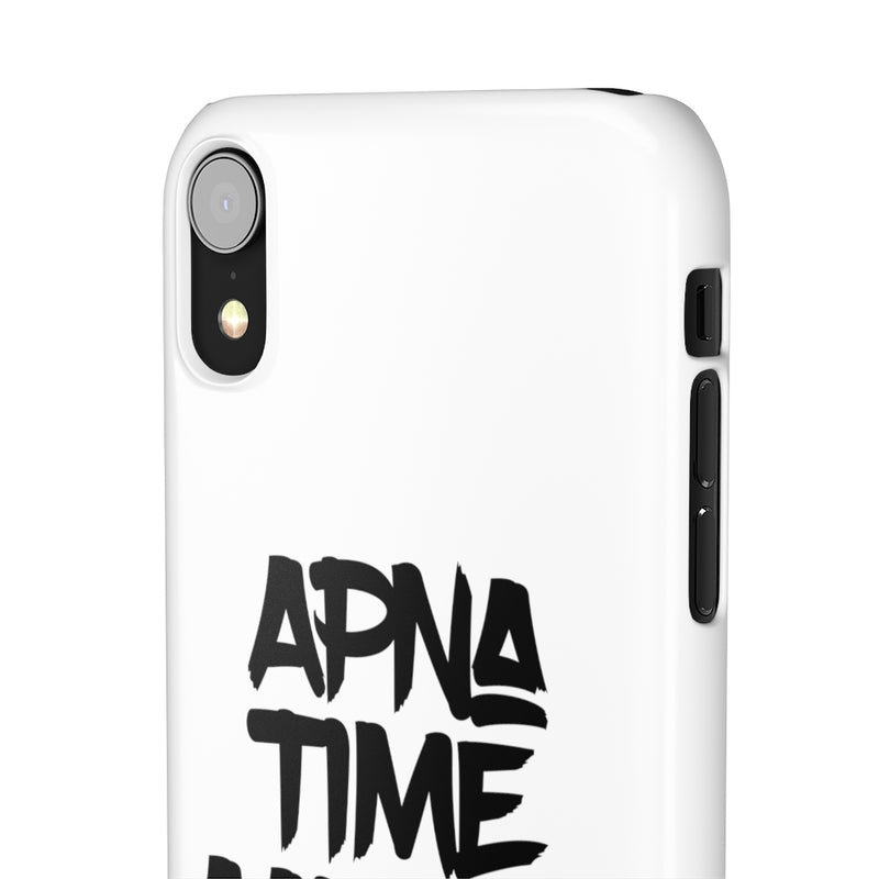 Apna Time Aayega Snap Cases iPhone or Samsung - iPhone XR / Glossy - Phone Case by GTA Desi Store