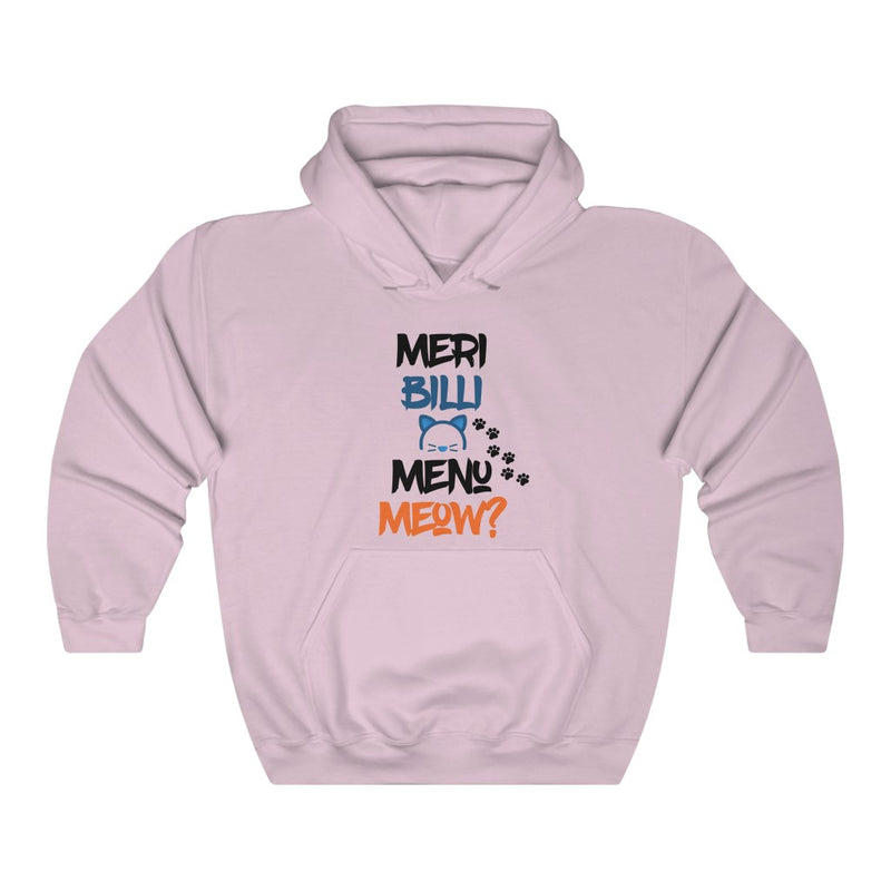 Meri Billi Menu Meow Unisex Heavy Blend™ Hooded Sweatshirt - Light Pink / S - Hoodie by GTA Desi Store