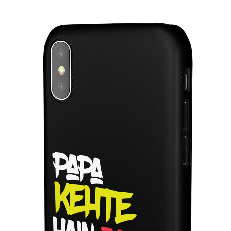 Papa Kehte Hain Bara Naam Karegi Snap Cases iPhone or Samsung - iPhone X / Matte - Phone Case by GTA Desi Store