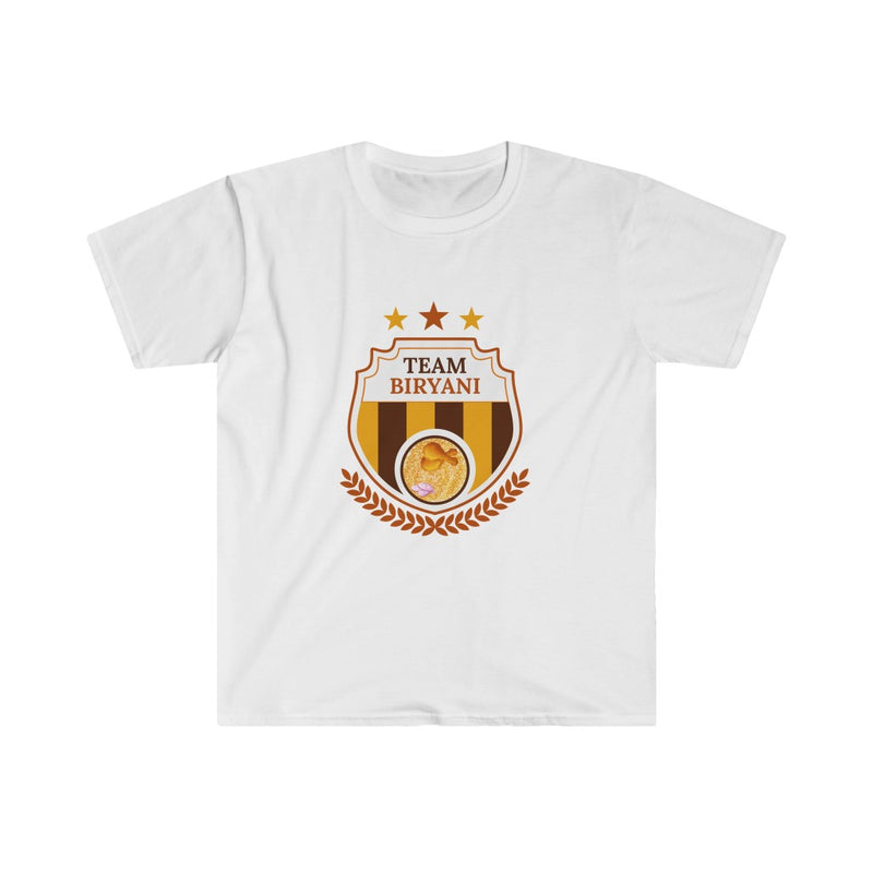 Team Biryani Unisex Softstyle T-Shirt - White / S - T-Shirt by GTA Desi Store