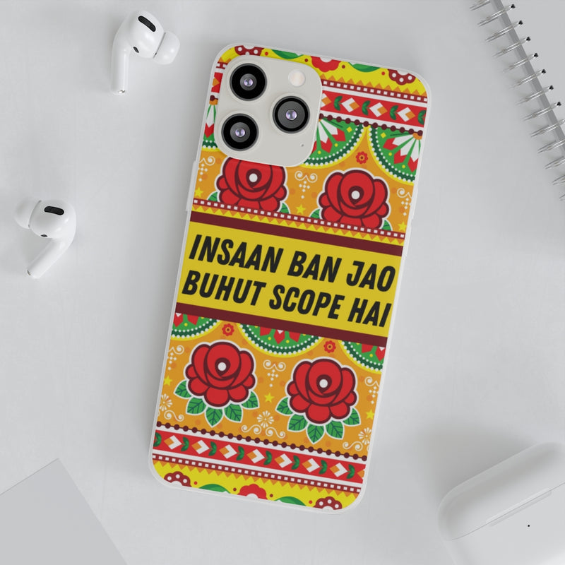 Insaan ban Jao Buhut Scope hai Flexi Cases - Phone Case by GTA Desi Store