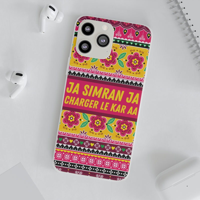 Ja Simran Ja Charger Le Kar Aa Flexi Cases - Phone Case by GTA Desi Store