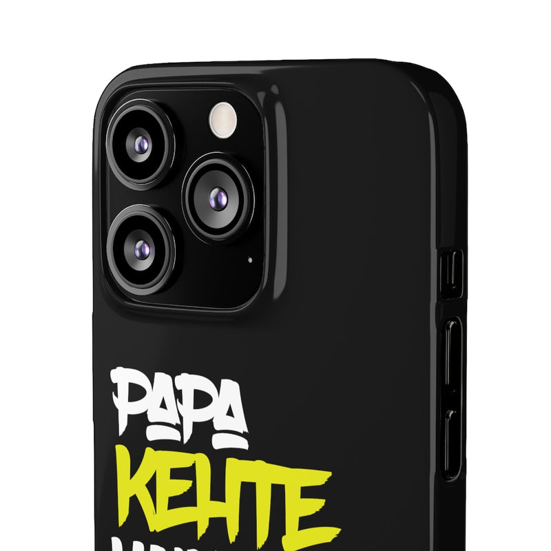 Papa Kehte Hain Bara Naam Karega Snap Cases iPhone or Samsung - iPhone 13 Pro / Glossy - Phone Case by GTA Desi Store