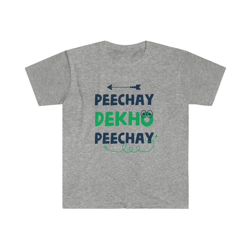 Peechay Dekho Peechay Unisex Softstyle T-Shirt - Sport Grey / S - T-Shirt by GTA Desi Store