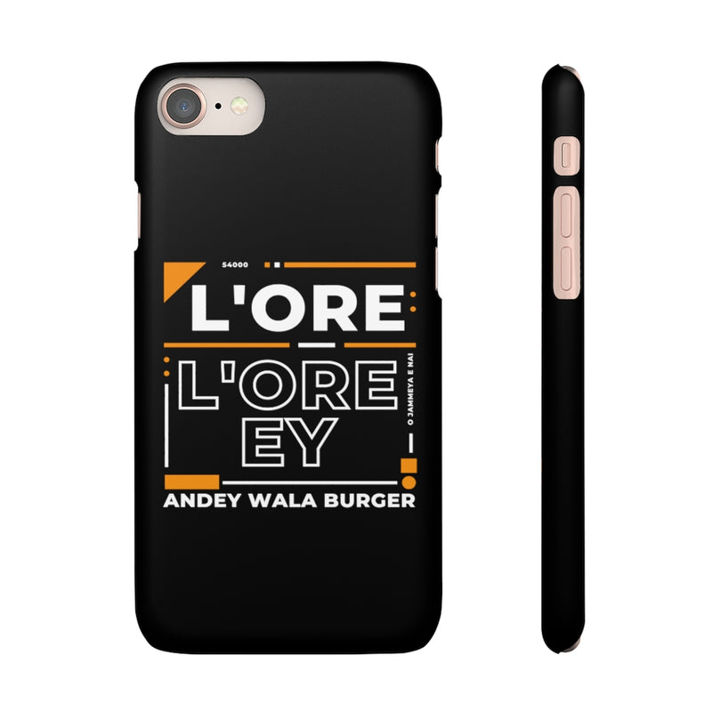 L'ore L'ore Ey Andey Wala Burger Jammeya E Nai Snap Cases iPhone or Samsung - Phone Case by GTA Desi Store