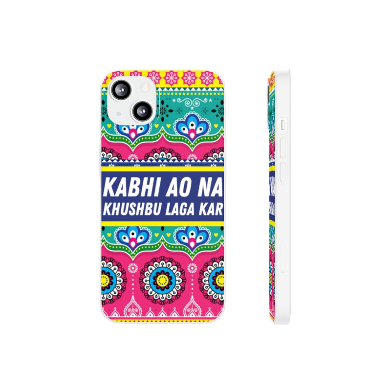 Kabhi Ao Na Khushbu Laga Kar Flexi Cases - iPhone 13 with gift packaging - Phone Case by GTA Desi Store