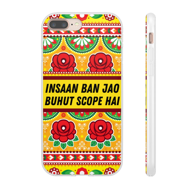 Insaan ban Jao Buhut Scope hai Flexi Cases - iPhone 8 Plus - Phone Case by GTA Desi Store