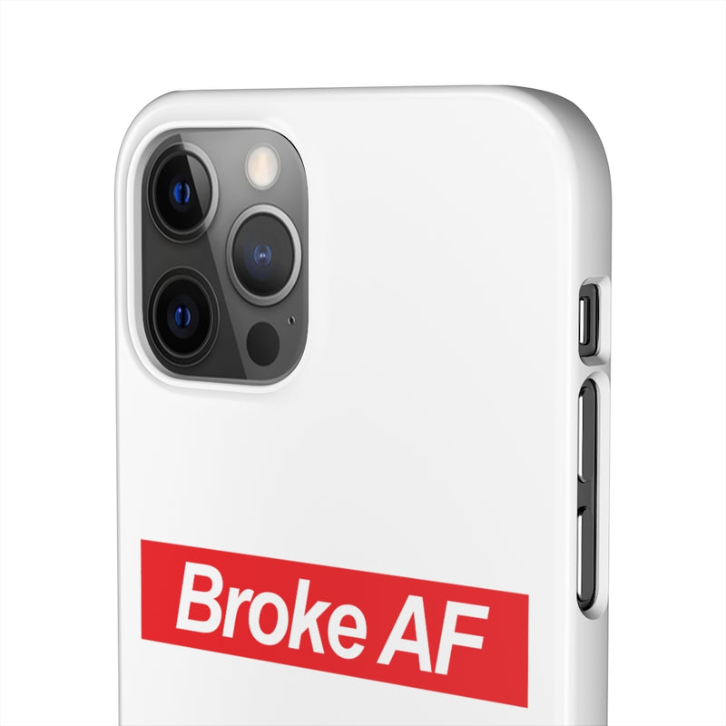 Broke AF Snap Cases iPhone or Samsung - iPhone 12 Pro / Glossy - Phone Case by GTA Desi Store