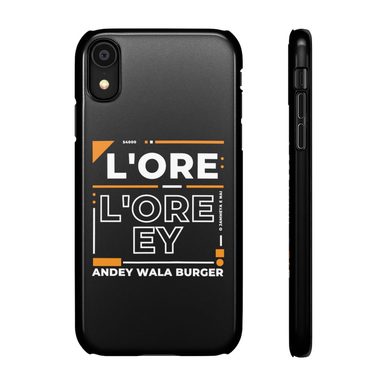 L'ore L'ore Ey Andey Wala Burger Jammeya E Nai Snap Cases iPhone or Samsung - Phone Case by GTA Desi Store