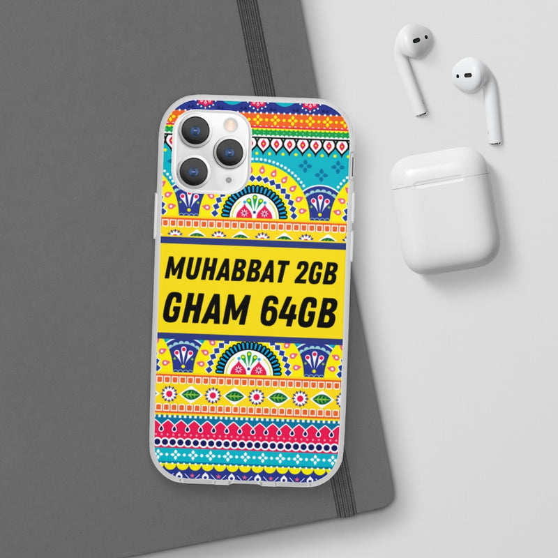 Muhabbat 2GB Gham 64GB Flexi Cases - Phone Case by GTA Desi Store