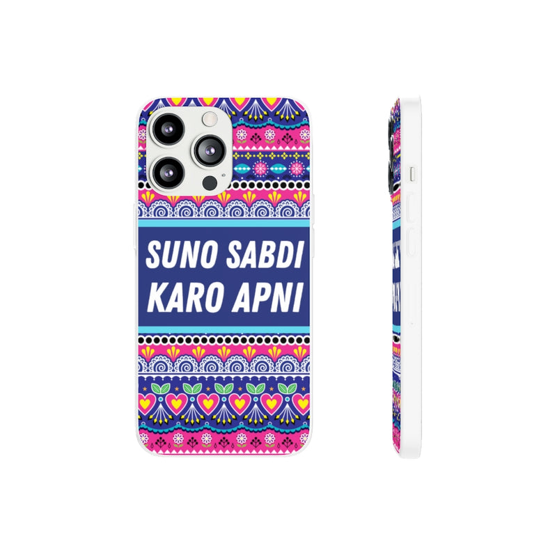 suno sabdi karo apni Flexi Cases - iPhone 13 Pro with gift packaging - Phone Case by GTA Desi Store