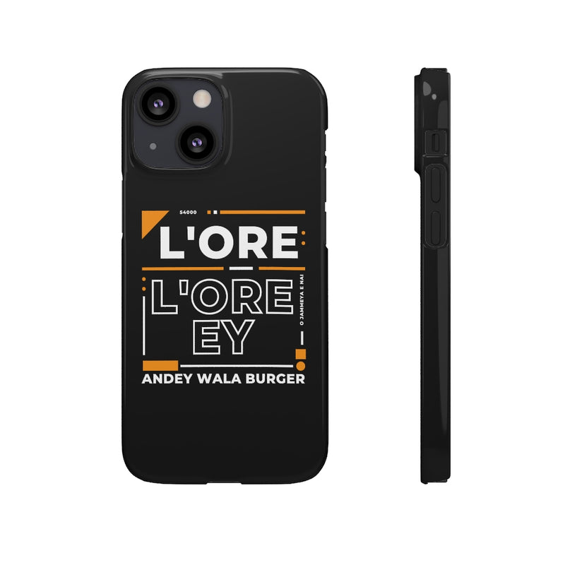 L'ore L'ore Ey Andey Wala Burger Jammeya E Nai Snap Cases iPhone or Samsung - Phone Case by GTA Desi Store