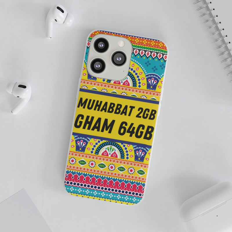Muhabbat 2GB Gham 64GB Flexi Cases - Phone Case by GTA Desi Store