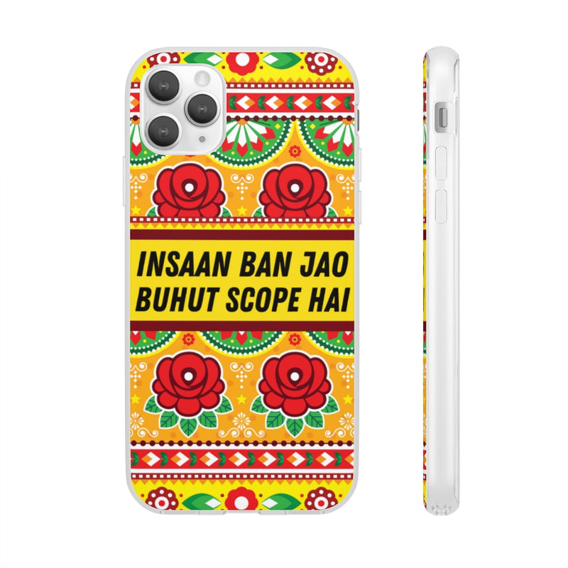 Insaan ban Jao Buhut Scope hai Flexi Cases - iPhone 11 Pro Max with gift packaging - Phone Case by GTA Desi Store