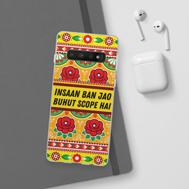 Insaan ban Jao Buhut Scope hai Flexi Cases - Phone Case by GTA Desi Store