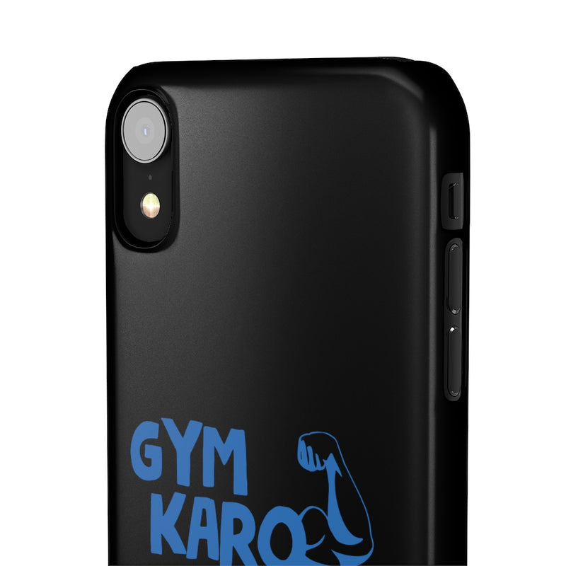 Gym Karo Pyar Nahin Snap Cases iPhone or Samsung - iPhone XR / Glossy - Phone Case by GTA Desi Store