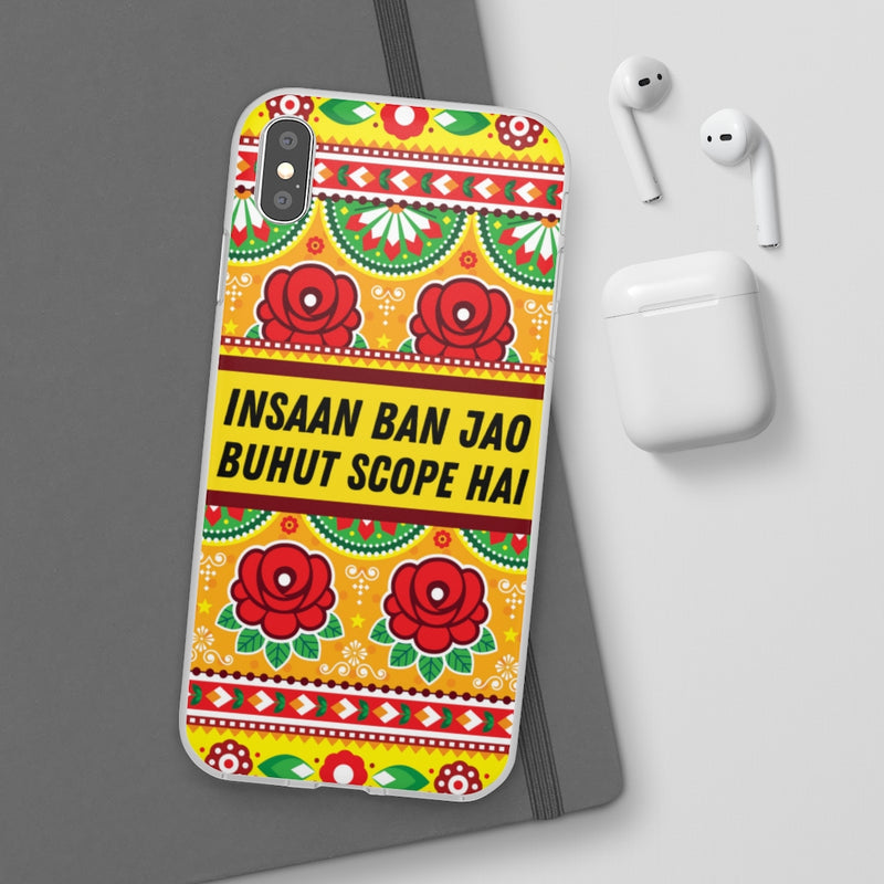 Insaan ban Jao Buhut Scope hai Flexi Cases - Phone Case by GTA Desi Store