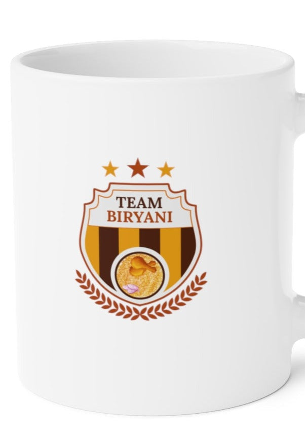 Team Biryani Ceramic Mugs (11oz\15oz\20oz) - 20oz / White - Mug by GTA Desi Store