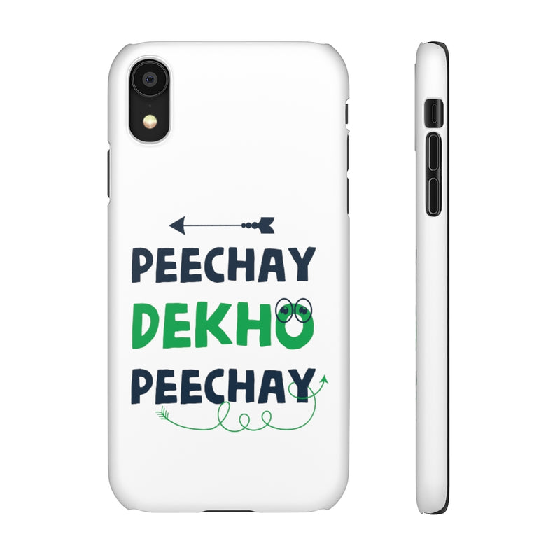 Peechay Dekho Peechay Snap Cases iPhone or Samsung - Phone Case by GTA Desi Store