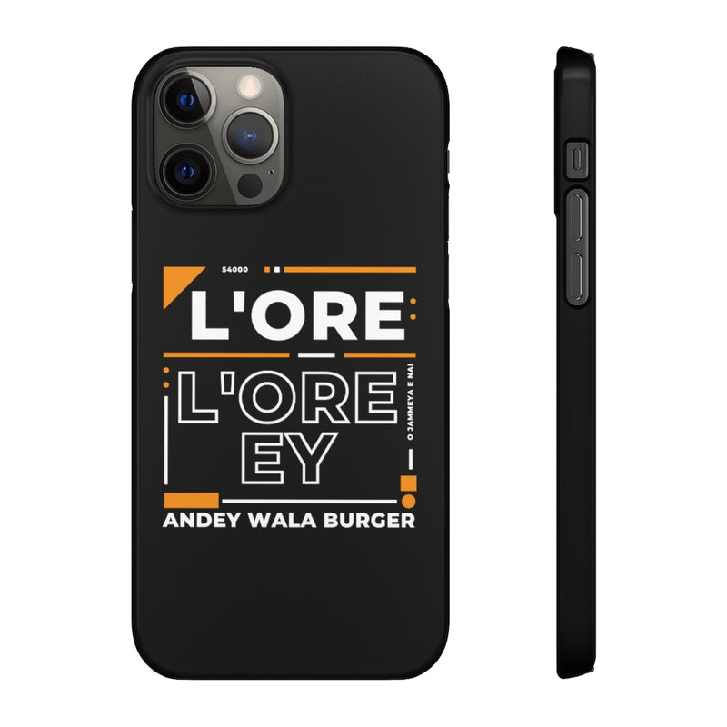 L'ore L'ore Ey Andey Wala Burger Jammeya E Nai Snap Cases iPhone or Samsung - Phone Case by GTA Desi Store