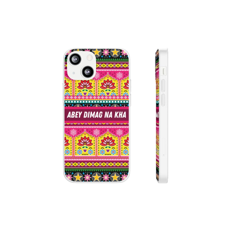 Abey Dimag Na Kha Flexi Cases - iPhone 13 Mini with gift packaging - Phone Case by GTA Desi Store