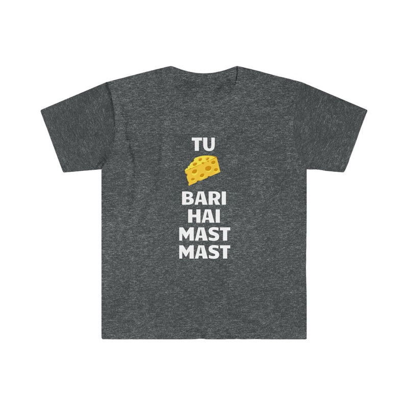 Tu Cheaze Bari Hai Mast Mast Unisex Softstyle T-Shirt - Dark Heather / S - T-Shirt by GTA Desi Store