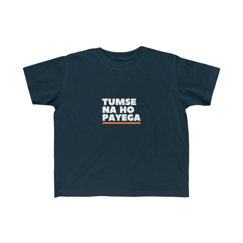Tumse Na Ho Payega Kid's Fine Jersey Tee - Navy / 2T - Kids clothes by GTA Desi Store