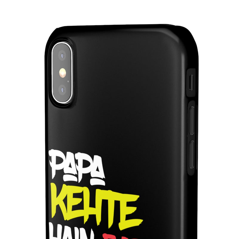 Papa Kehte Hain Bara Naam Karega Snap Cases iPhone or Samsung - iPhone XS / Glossy - Phone Case by GTA Desi Store