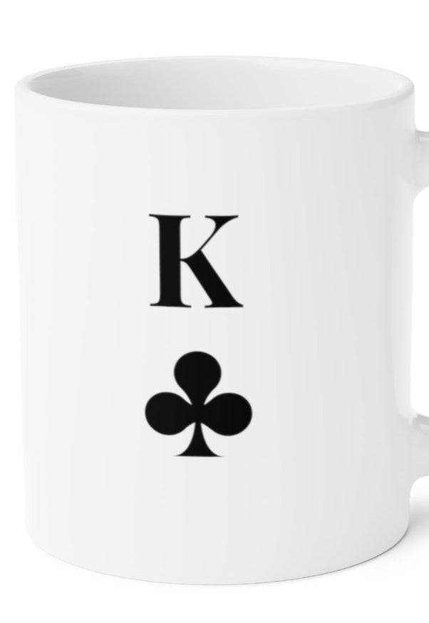 King of Clubs Ceramic Mugs (11oz\15oz\20oz) - 20oz / White - Mug by GTA Desi Store