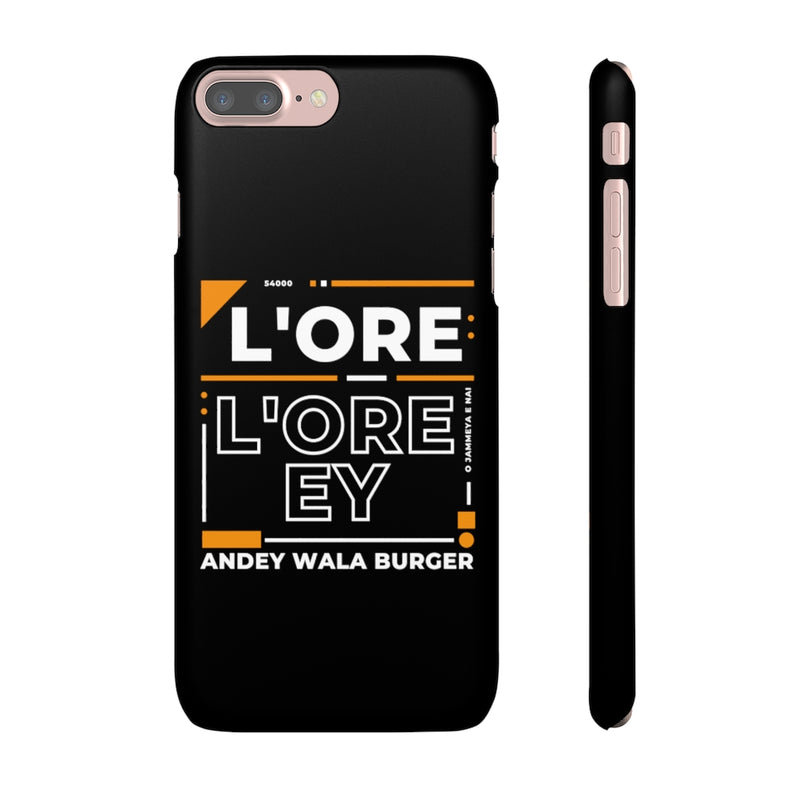 L'ore L'ore Ey Andey Wala Burger Jammeya E Nai Snap Cases iPhone or Samsung - Phone Case by GTA Desi Store