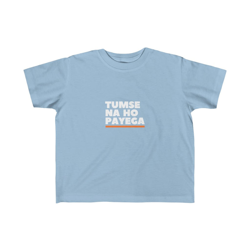 Tumse Na Ho Payega Kid's Fine Jersey Tee - Light Blue / 2T - Kids clothes by GTA Desi Store